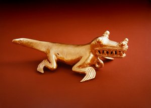 Pendentif alligator, Culture Chiriqui Panama